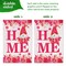 G128 Combo Pack: Garden Flag Stand Black 36 in x 16 in & Garden Flag Happy Valentine's Day Decoration Gnome Holding Love Sign 12"x18" Double-Sided Blockout Fabric